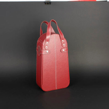 Wine Box Manufacturer red Leather bags wine