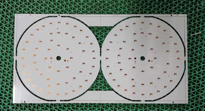 1L 2W Aluminum PCB with countersink holes OSP
