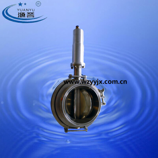 Stainless Steel Powder Star Discharge Valve Pneumatic Actuator 360 degree