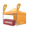 Custom-Made Full Color Heat Transfer Print Aluminum Alloy Tent with Awning for Outdoor Events and Promotions