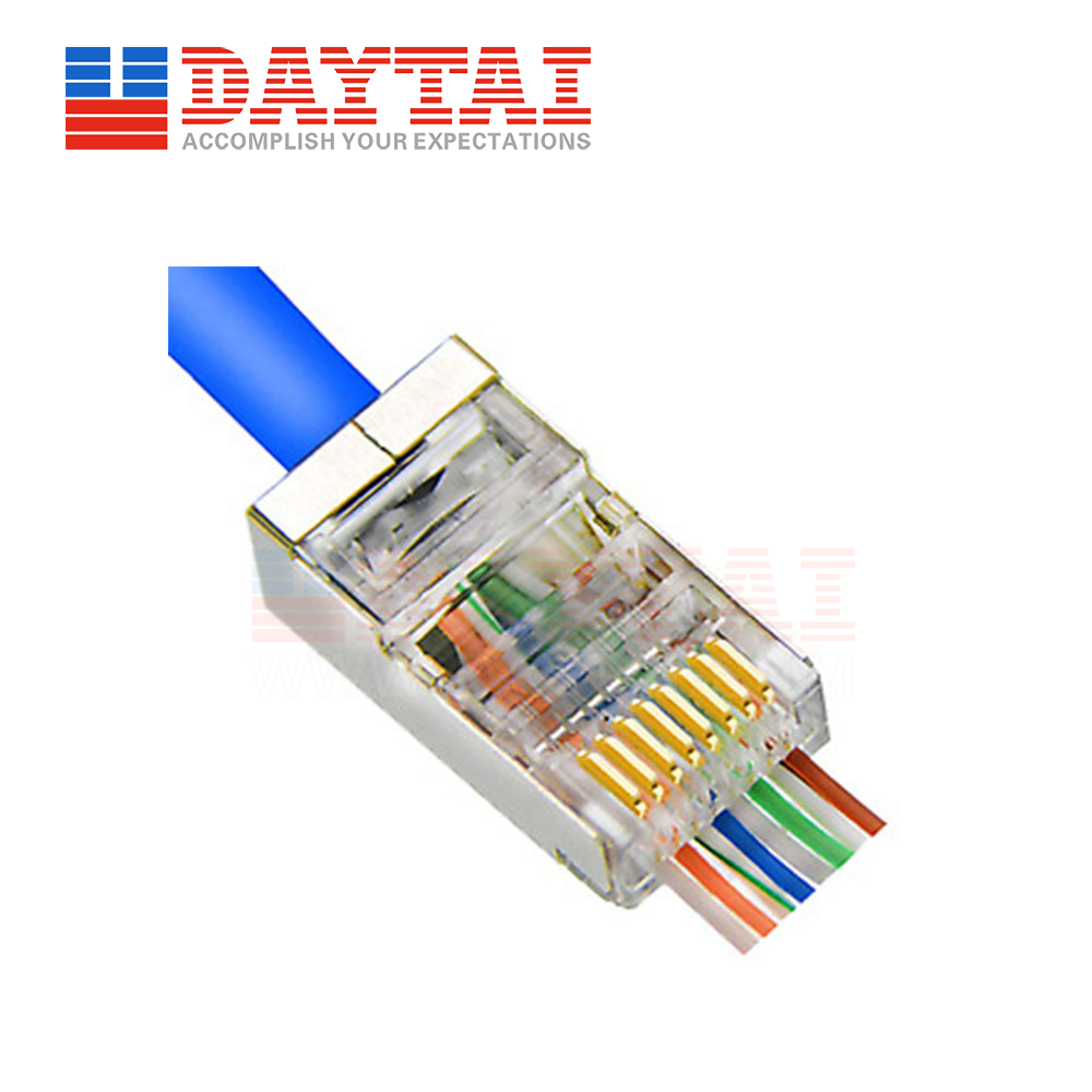 FTP Shielded Pass Through CAT5E CAT5 Plug - Buy cat 5 plug, FTP ...