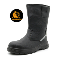 Oil Water Resistant Anti Puncutre High Rigger Boots Steel Toe