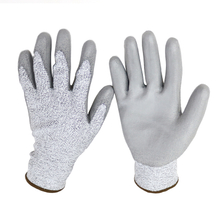 CE EN388 PU Coated Cut Resistant Safety Gloves