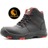 Black Oil Field Soft Rubber Safety Shoes Composite Toe