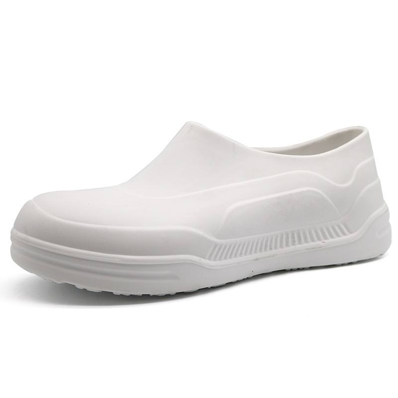White Slip Resistant Waterproof PU Kitchen Chef Work Shoes