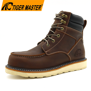 6 Inch Goodyear Safety Leather Boots Waterproof Work Boots