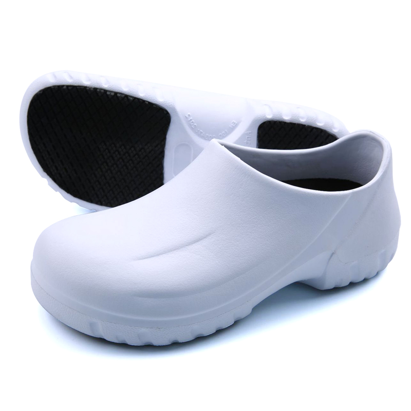 White Non Safety Waterproof Kitchen Chef Shoes for Hotel Restaurant