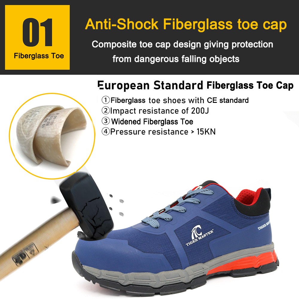 Anti Slip Fiberglass Toe Hiking Security Shoes