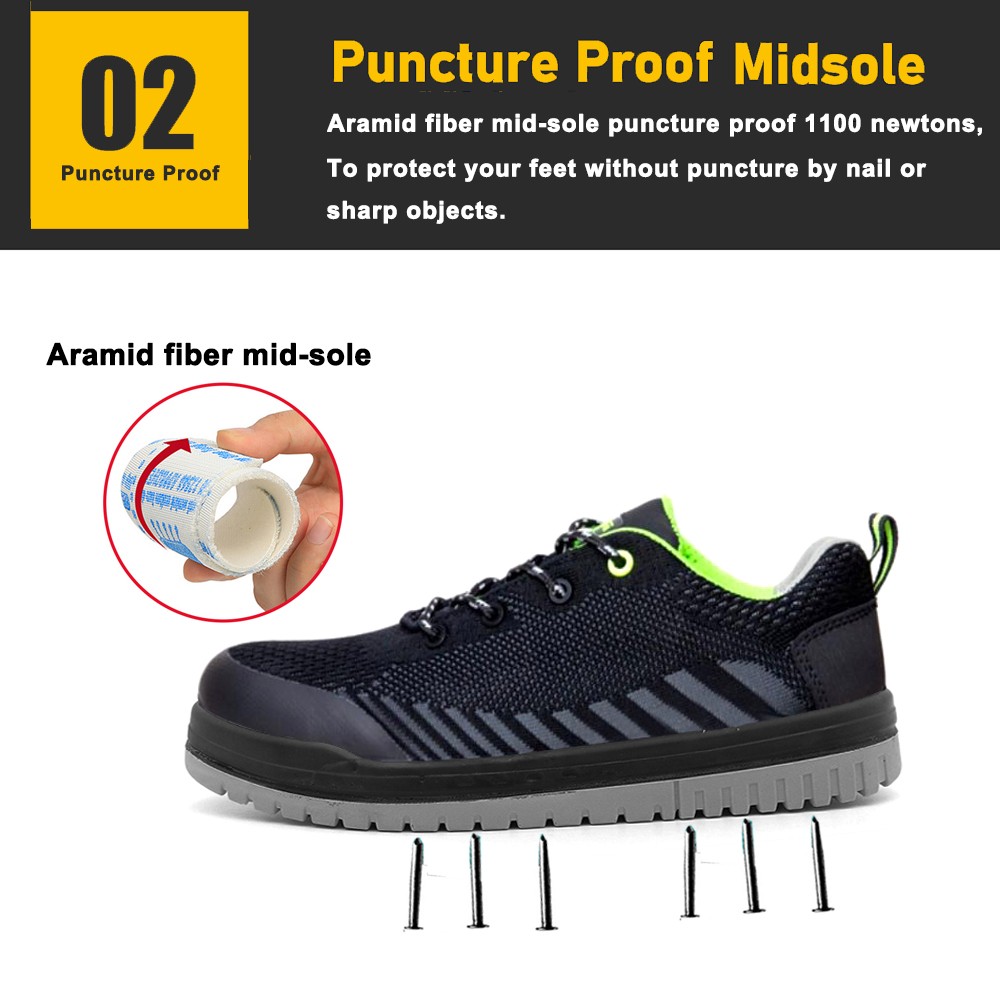 Anti-Slip Composite Toe Light Weight Sport Safety Shoes with CE