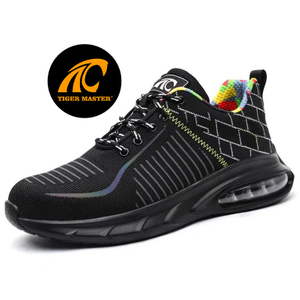 Air cushioned anti-smashing sport safety shoes for men