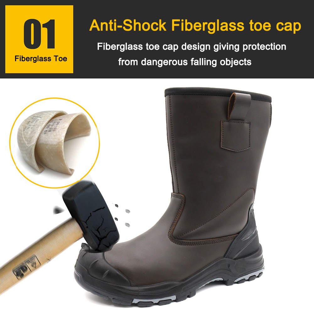 Steel Industry Welding Safety Boots with Fiberglass Toe