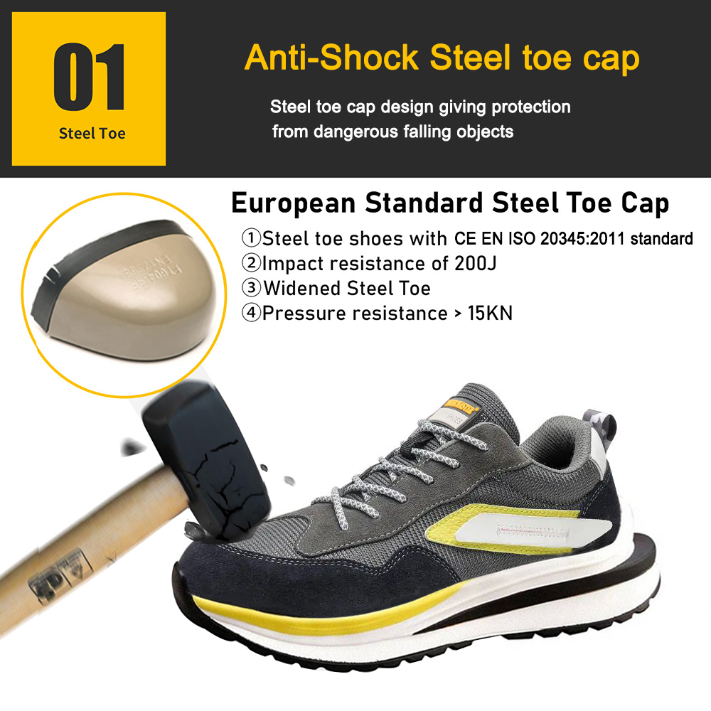 Construction Work Safety Shoes with Steel Toe