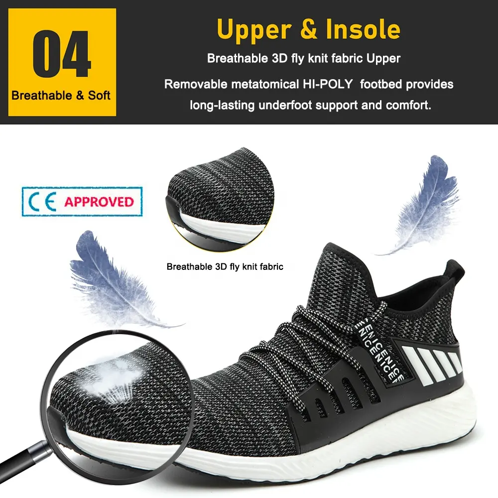 Steel Toe Anti Puncture Safety Shoes Sneaker