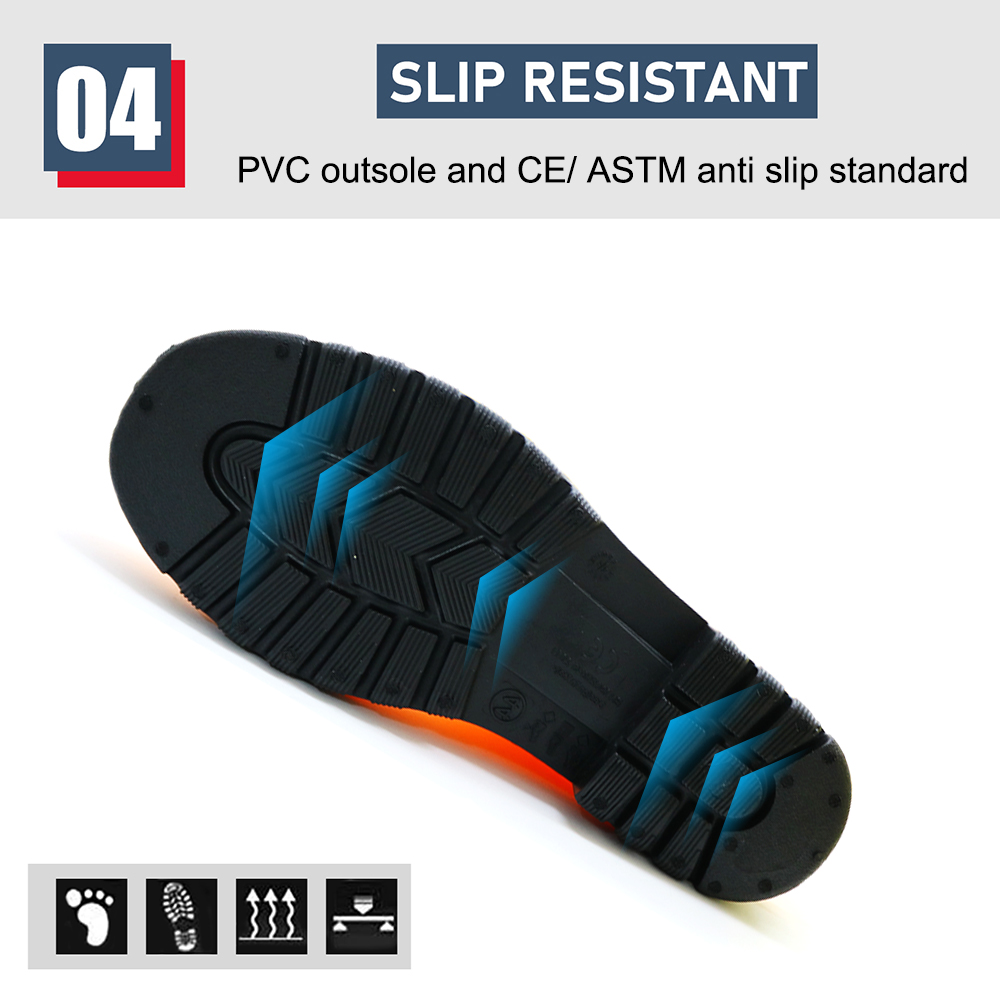 Waterproof Steel Toe Anti Puncture S5 PVC Safety Boots