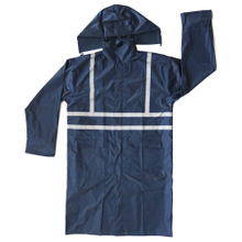 Waterproof Polyester Hi-vis Reflective Raincoat Jacket for industrial