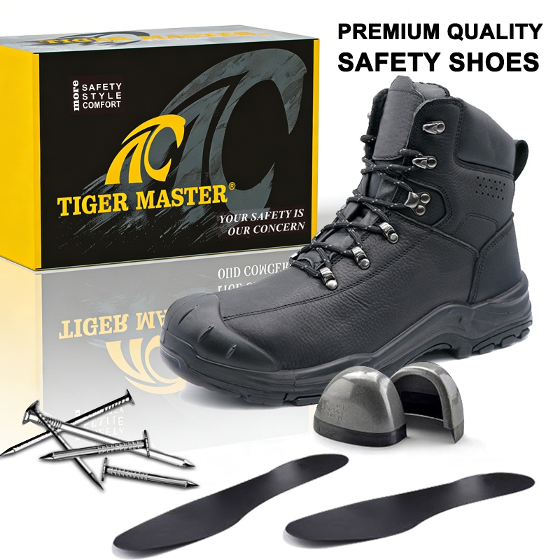 Full Grain Leather Premium Safety Shoes Steel Toe