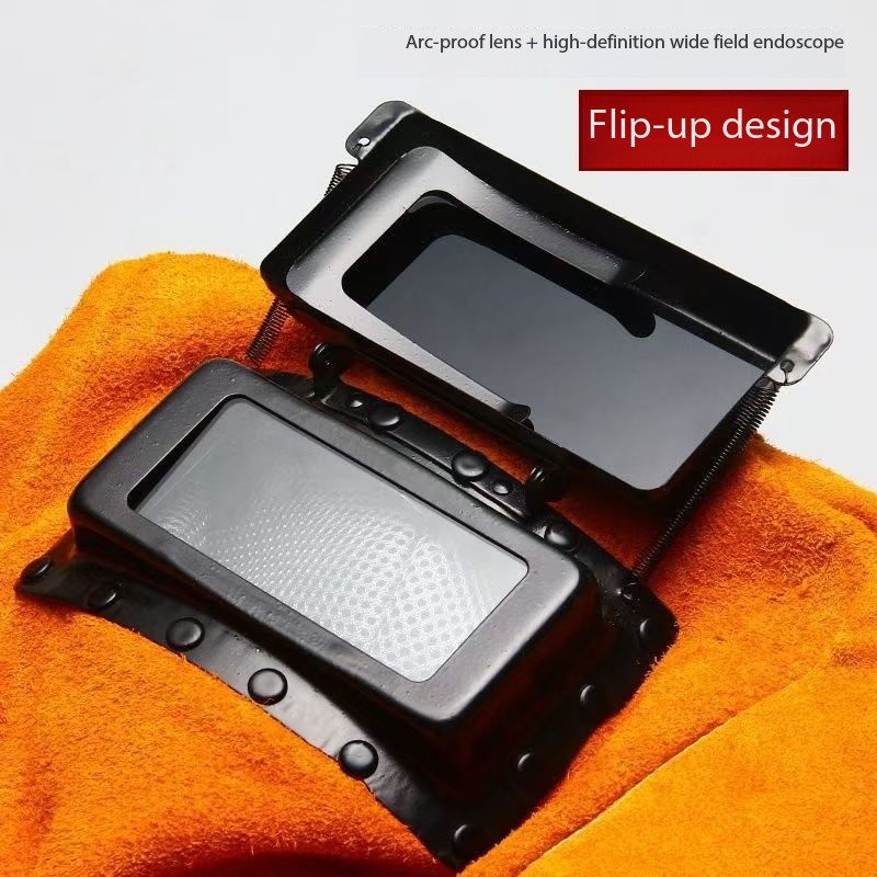 Cow Split Leather Industrial Work Welding Hood Mask