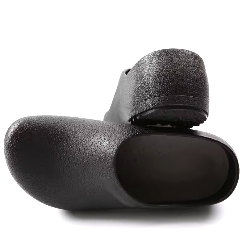 Black Waterproof PVC Kitchen Chef Shoes Non-slip