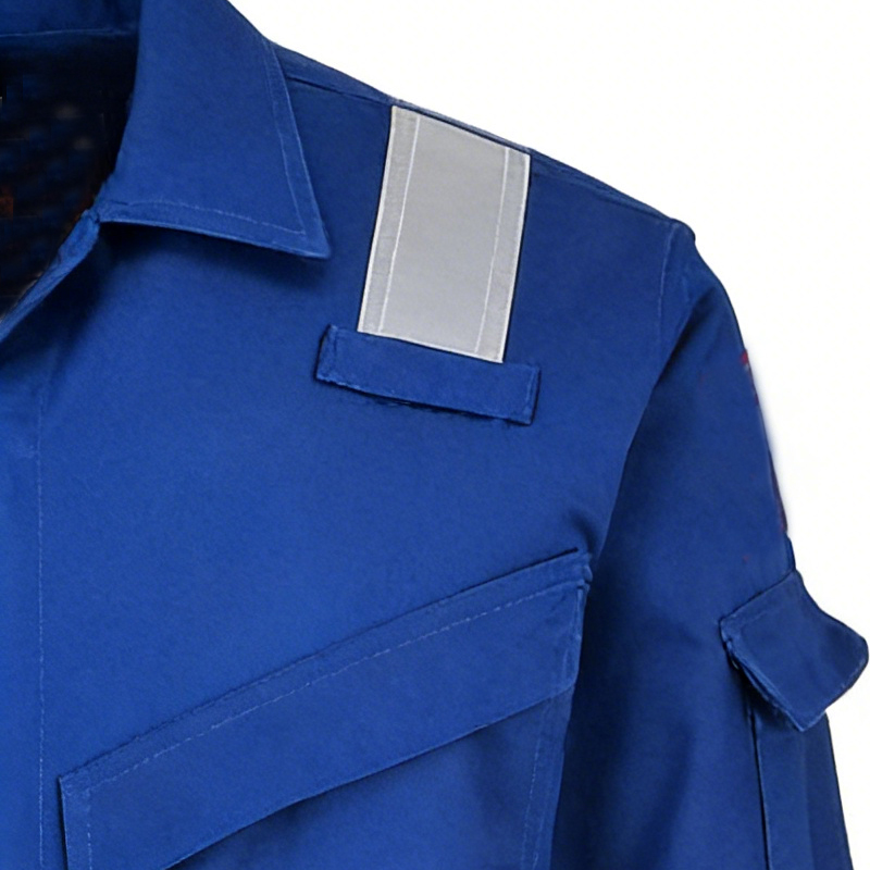 270g Cotton Flame Retardant Anti-static Hi-vis Reflective Workwear Coverall Orange