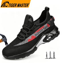 Breathable Summer Sport Safety Shoes Steel Toe Anti-puncture