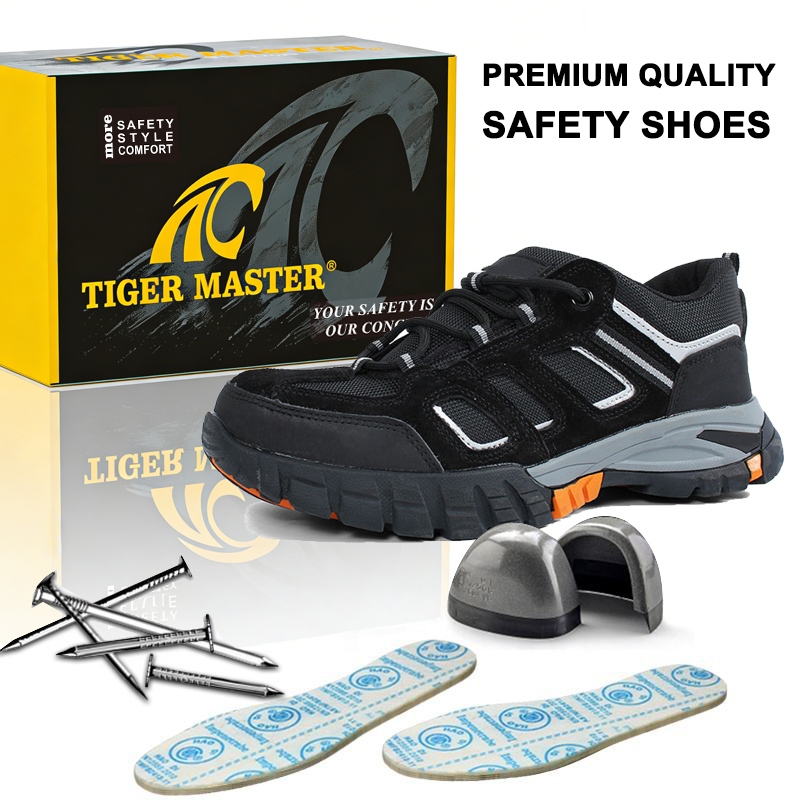 CE Steel Toe Puncture-proof Safety Footwear Rubber Sole