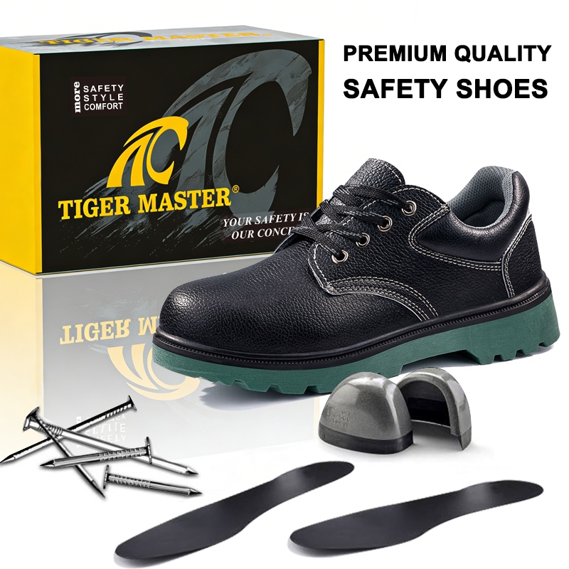 Anti-smash Puncture-proof Leather Work Shoes with Steel Toe