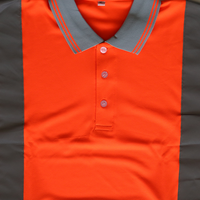 Long Sleeves Polyester High Visibility Reflective T-shirt for Workers