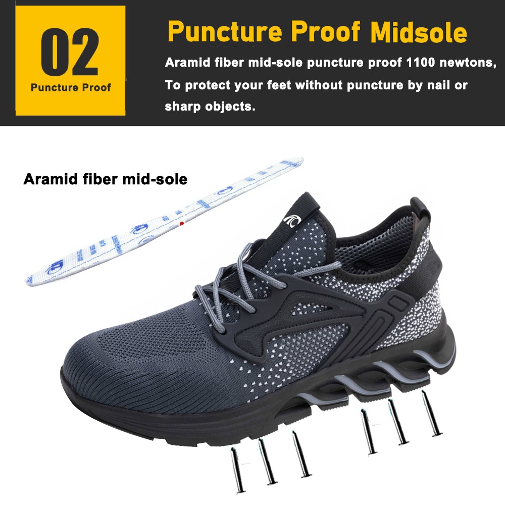 Anti-smashing Lightweight Comfortable Safety Shoes for Men