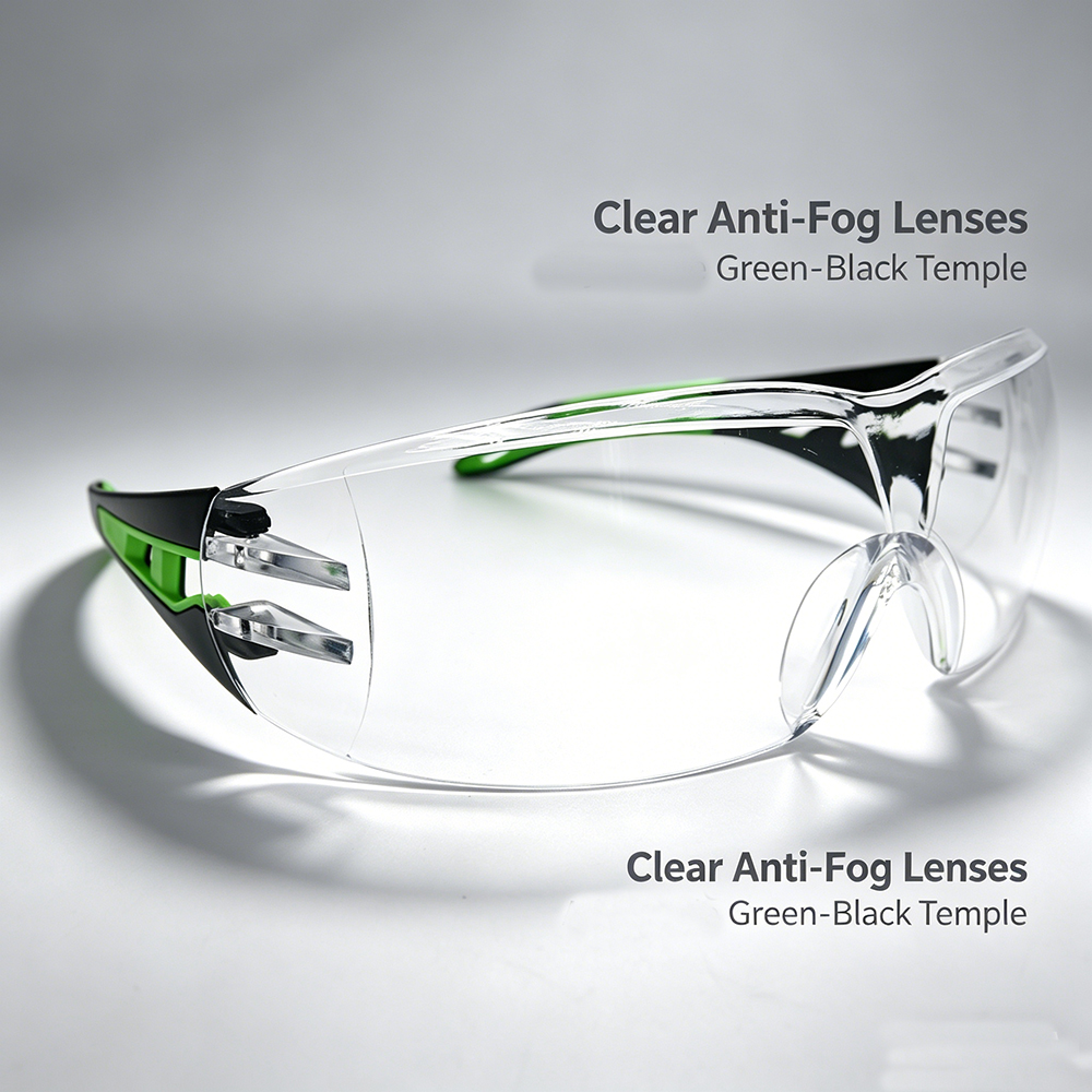 Anti-fog Scratch Resistant Clear Lens Safety Goggles for Lab Construction 