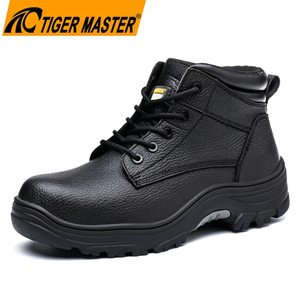 Steel Toe Leather Mining Safety Boots Resistant To Oil