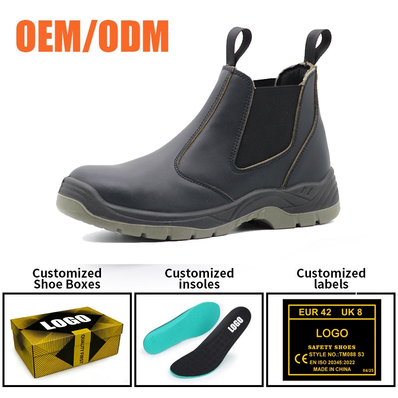 Steel Toe Chelsea Style Safety Shoes for Construction 