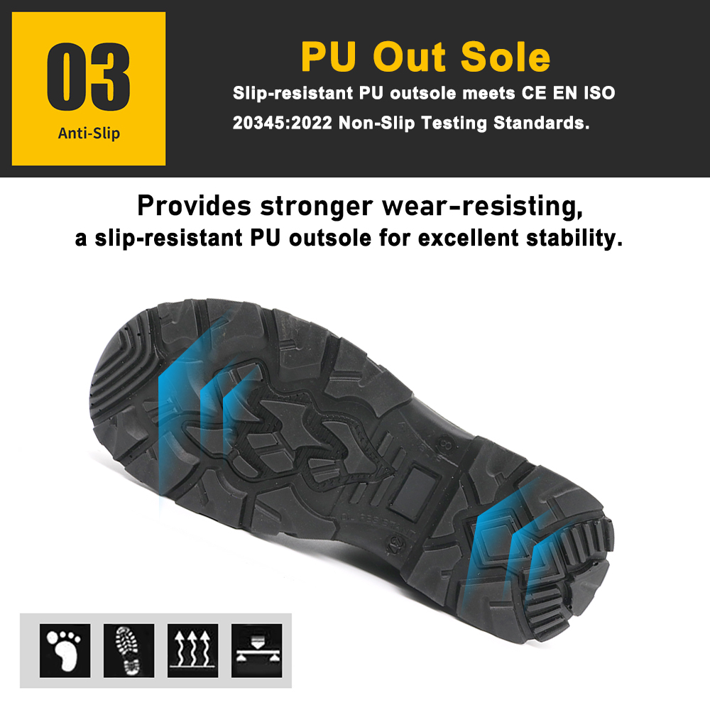 Nubuck Leather High Quality Safety Shoes with Fiberglass Toe