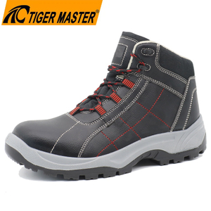 Fiberglas Toe Puncture-proof Microfiber Leather Safety Boots Metal Free