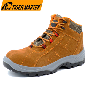 Fiberglass Toe Anti-puncture Suede Safety Shoes Metal Free