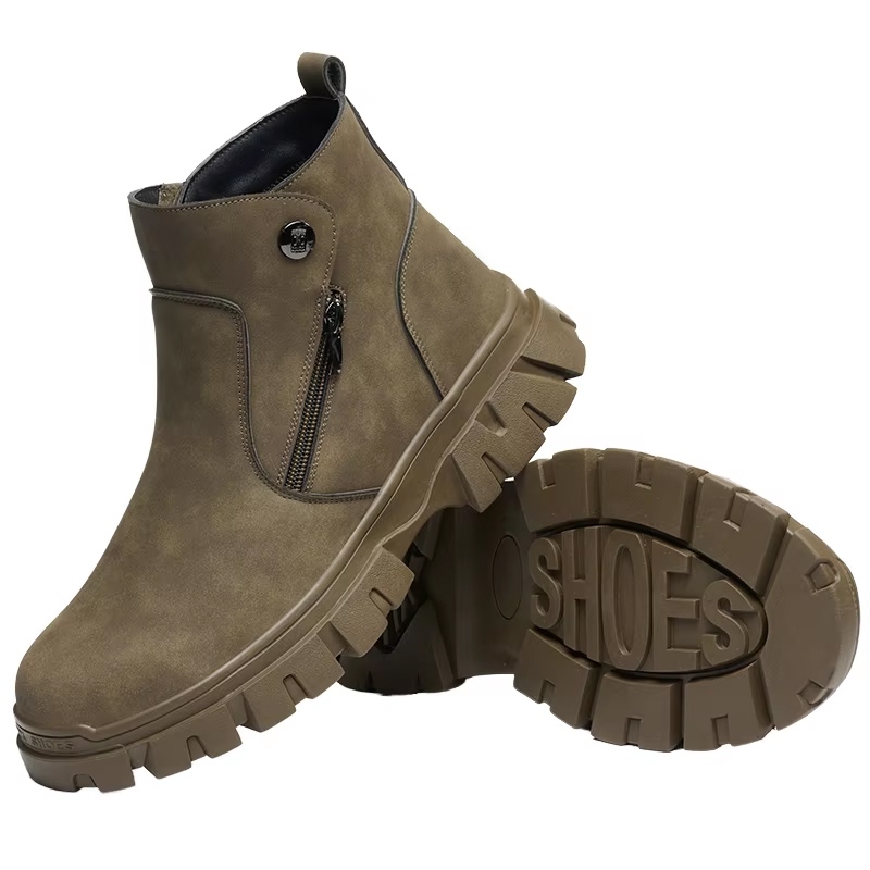 Steel Toe Fashion Welder Safety Shoes with Zipper