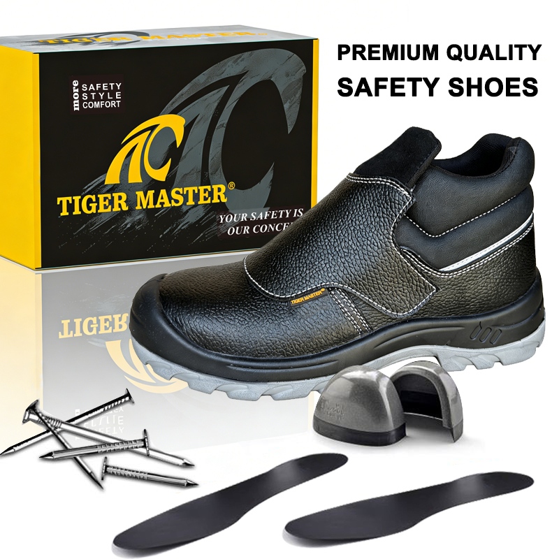 Steel Toe Leather Welding Safety Shoes for Steel Industry