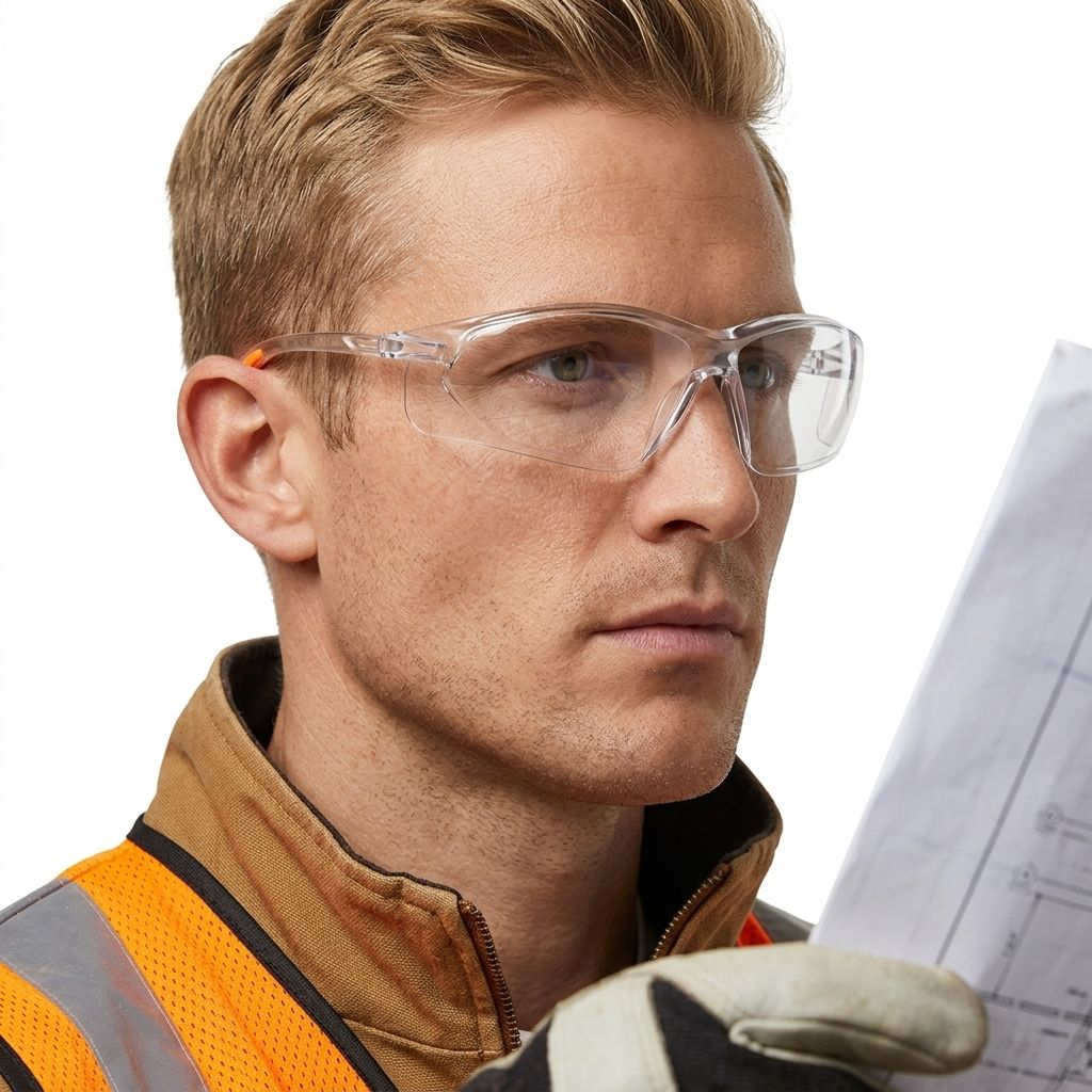 Anti-fog Clear Lens Safety Glasses Goggles Scratch Resistant