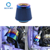 Bluesky Universal Motor de coche Filtro de aire modificado 3 'pulgadas 76 mm Alto flujo de aire frío Ram corto Filtro de admisión de automóvil