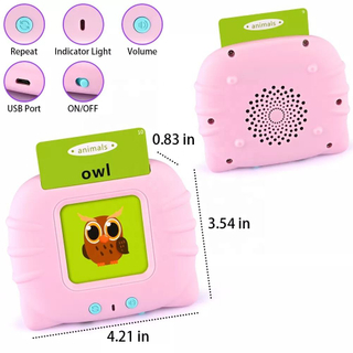 224 Words 112 Pcs Baby Cards Early Education Device Smart Flash Card Speaker Toys for Kids Talking Toy Custom Colors logo