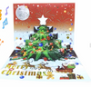 Custom Musical Light Christmas Tree Card Pop Up Family 3D Xmas Card Happy New Year Thank You Holiday Greeting Card Popup Gift