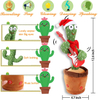 Dancing Talking Cactus Mimicking Toy,Talking Repeat Singing Cactus Toy 120 Songs for Baby 15S Record Your Sound