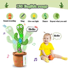 Cute Soft Dancing Cactus Toy 120 Songs Singing Talking Electric Dancing Cactus Stuffed Toy for Kids Baby Music Plush Toys