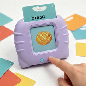 Hot Sale English Talking Flashcards for Kids - 224 Vocabulary 112 Cards Purple, Montessori Learning Toy Quick Delivery