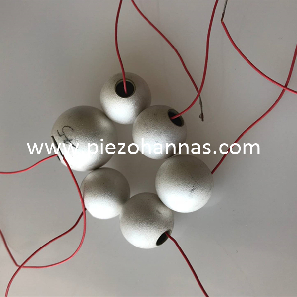 Materiales piezoeléctricos Esfera piezoeléctrica para transductor acústico esférico
