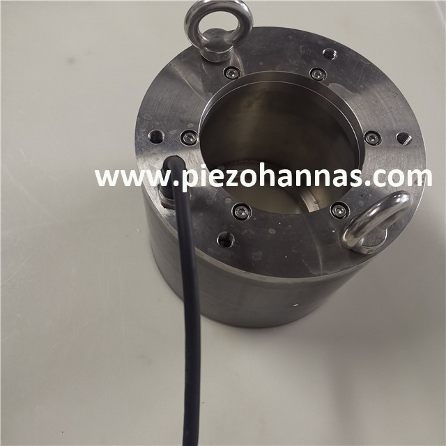 Transdutor acústico subaquático personalizado de 6 khz tipo anel para medição de profundidade