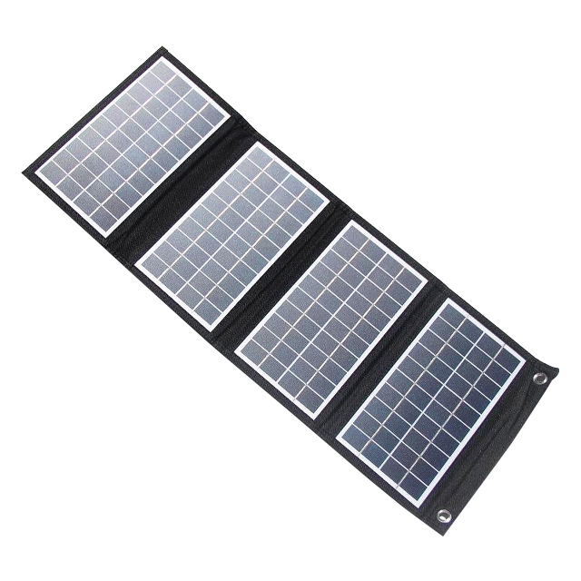 Cargador de panel solar de 20W Panel solar Montaje de panel solar de panel solar de 5V Cargador de bolsa plegable al aire libre