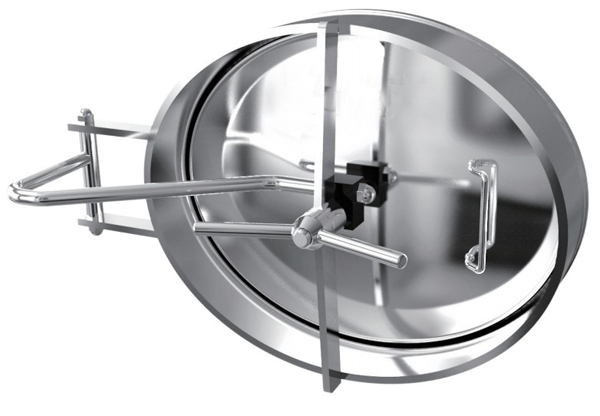 Санитарная эллиптическая крышка люков бака 21 × 17 дюймов с внутренним давлением