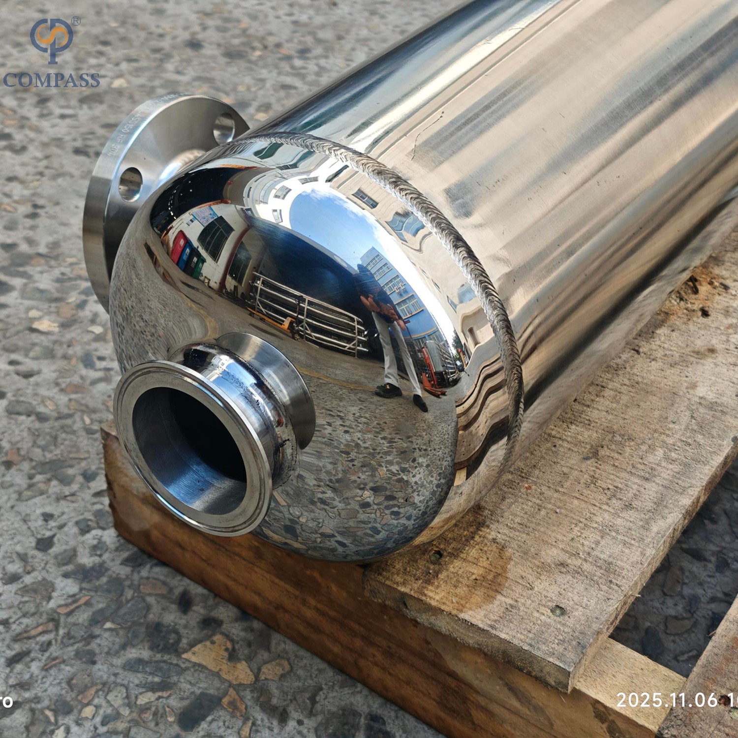 SS304 Пищевой теплообменник со спиральной трубкой