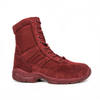 Botas safari hombre cremallera rojo 7264