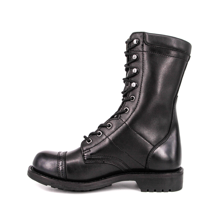 Botas de cuero negras oficial goodyear de alemania 6217